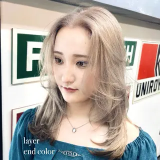 ロング カラー 🌈艶ハイトーン🌈 心を込めます🤝涼介のヘアスタイル