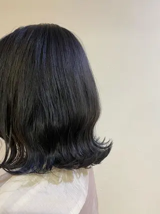 ミディアム カラー Ate by little所属・青木 梢のヘアスタイル