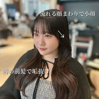 🎀大竹美侑／顔まわ りカット／レイヤーのヘアスタイル