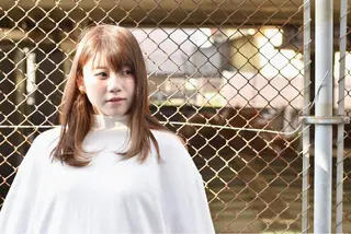 ミディアム セミロング ロング 鎌田 祥江のヘアスタイル