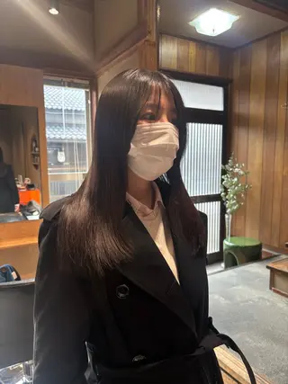 セミロング 中津/トレンドカラー /美馬本紅亜のヘアスタイル