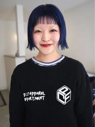 ショート カラー デザイン/似合わせ Kaito🐩/栄のヘアスタイル