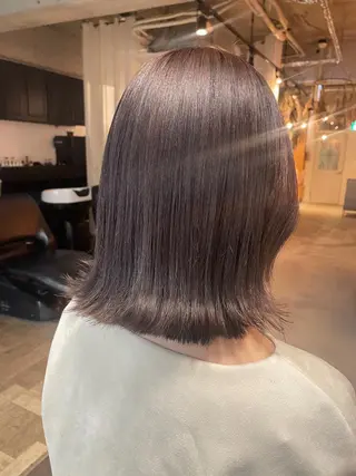 ミディアム カラー unico.所属・韓国ヘア/暖色カラー 新美多英のヘアスタイル