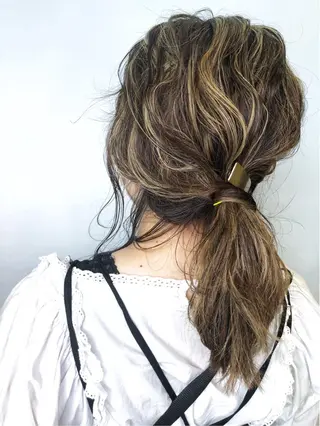 ミディアム カラー メンズヘア特化 崎田 成人のヘアスタイル