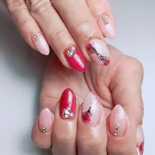 セミロング ネイル ☺︎山部 志麻☺︎のネイルデザイン