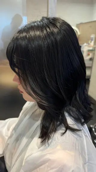 ミディアム カラー Hair&Makeup ke'international所属・miho 可以中文服务のヘアスタイル