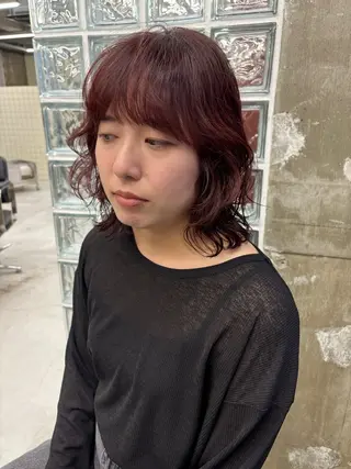 ミディアム カラー BELLA阿部野 TOMOMIのヘアスタイル