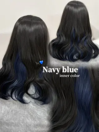 ロング カラー 西澤 愉来のヘアスタイル