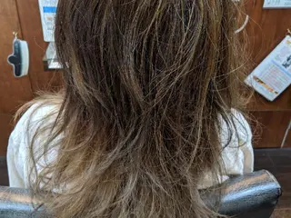 セミロング カラー RYO  八尾市のヘアスタイル