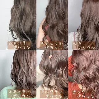 ミディアム カラー パーマ ヘアアレンジ メンズ キッズ ネイル マツエク・マツパ 新宿駅近♡友達とOK 🦋W -ワット -のヘアスタイル