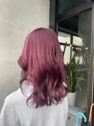 セミロング カラー 艶髪/透明感カラー/ 韓国/nonokaのヘアスタイル
