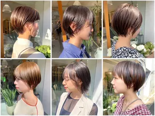 ショート カラー 安永 涼のヘアスタイル