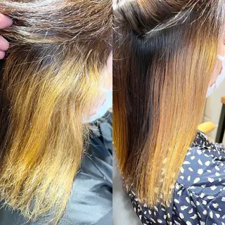 セミロング パーマ kamibito mavie所属・sakuma daikiのヘアスタイル