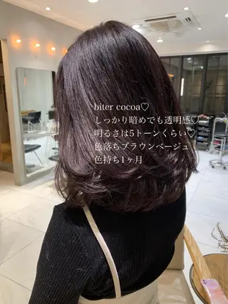 カラー ラベンダー/レイヤー スタイル🤎mamiのヘアスタイル