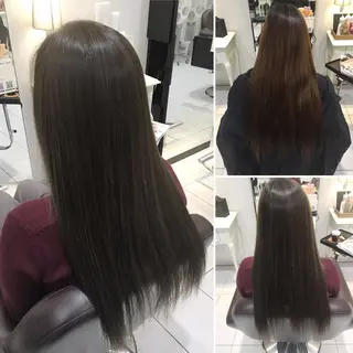 ロング カラー 髪質改善/ 艶髪カラー/益田直幸のヘアスタイル