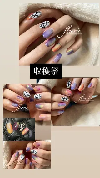 ネイル フルリール 【プライベートサロンのネイルデザイン