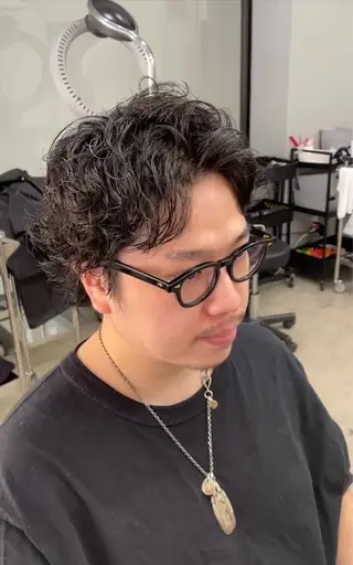 ショート パーマ メンズ メンズ専門サロン wokeのヘアスタイル