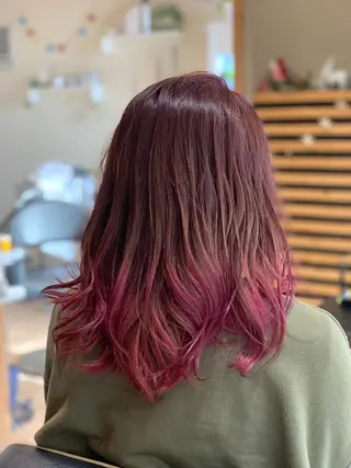 セミロング カラー 関口 友行のヘアスタイル