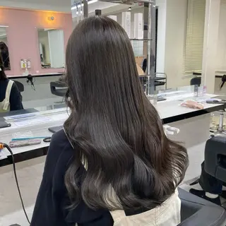 ロング カラー 透明感ベージュカラー 🪞上野🪞AIのヘアスタイル