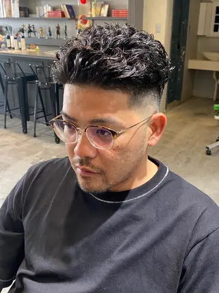 メンズ メンズパーマ/鈴木 雅也/メンズカットのヘアスタイル