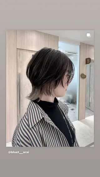 ショート foto所属・𝐁𝐋𝐔𝐄𝐓 /カット特化/新宿のヘアスタイル