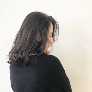 セミロング カラー stream1st所属・ツヤカラー 🕊️sayakaのヘアスタイル