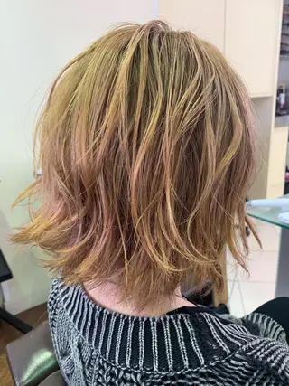 ミディアム 春日 力のヘアスタイル