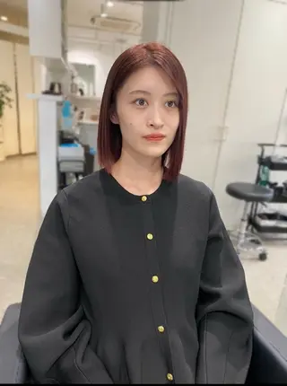 カラー AO所属・RISAKO 艶髪モテヘア🎀府中のヘアスタイル