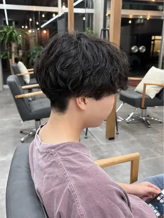 ショート パーマ メンズ いちか🤍 COQU千葉のヘアスタイル