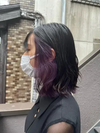 ミディアム カラー ace share salon所属・韓国風パーマ/ 菅沼 成郷のヘアスタイル