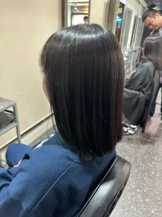 セミロング パーマ 髪質改善⭐️縮毛矯正 中野⭐️Rinaのヘアスタイル