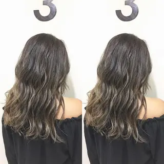 セミロング カラー ヘアアレンジ メンズ キッズ ネイル マツエク・マツパ AUBE HAIRazul吉祥寺所属・綺麗な髪質にしたい方 限定🌈清水 祥のヘアスタイル
