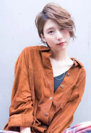 ショート IVE所属・ダブルカラー🤍 髪質改善／原島のヘアスタイル