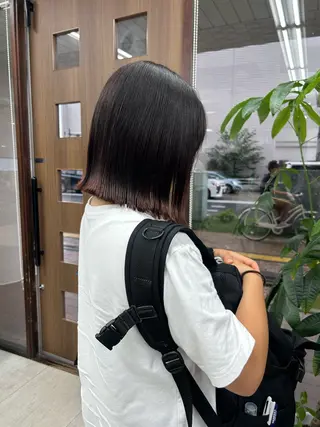 ミディアム ダブルカラー/韓国 ヘア/さわのあかねのヘアスタイル