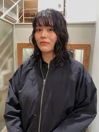 セミロング パーマ 原宿/ケパーマ 🧺ユウマのヘアスタイル