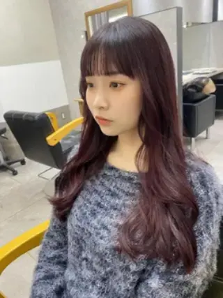 ロング カラー lafit  ラフィット 下大利のヘアスタイル