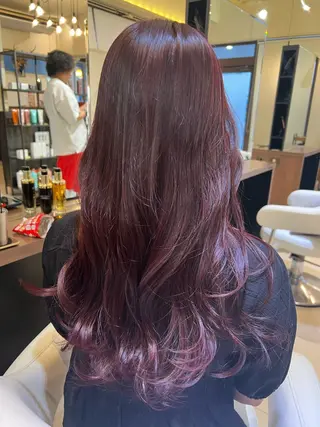 ロング カラー pasdedeux LEQUIOS所属・パドドゥ 仲程のヘアスタイル