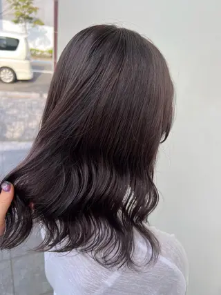 ロング カラー かわの ももな 💜ྀིのヘアスタイル