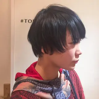 ショート ホワイト&レイヤーカ ットエクステ長畠俊輔のヘアスタイル