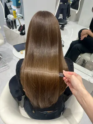 ロング カラー 名古屋/透明感カラー /韓国ヘア/高木梨帆のヘアスタイル