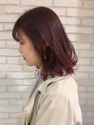 ミディアム カラー HAUS 片山みほのヘアスタイル