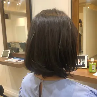 ミディアム カラー パーマ 💫期間限定価格💫 似合わせカット🧚のヘアスタイル