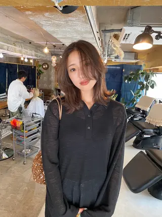 ミディアム カラー GATTACA所属・KEI gattacaのヘアスタイル