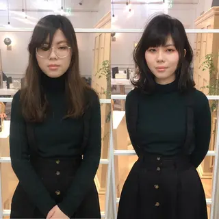 ミディアム カラー NoWL所属・大人可愛いショート＊ NoWL栗原隆成のヘアスタイル