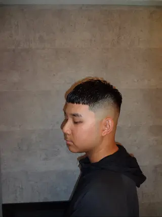 ショート パーマ メンズ grow hair works tokyo所属・葛西/barber/ 相山琉磨のヘアスタイル