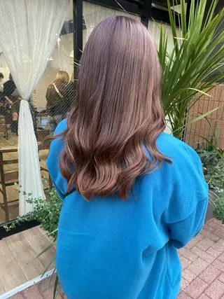セミロング カラー ヘアアレンジ あおい 🍒暖色カラーのヘアスタイル