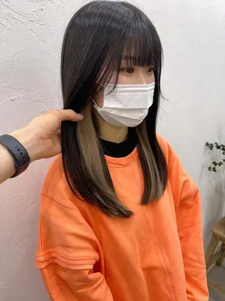 セミロング ブリーチダブルカラー 【koide】のヘアスタイル