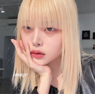 ロング 韓国ガーリー🤍ハイ トーン🤍Ayanaのヘアスタイル