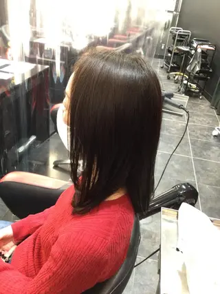 ミディアム Annon プライベートサロンのヘアスタイル