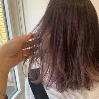 セミロング カラー ヘアアレンジ 髪質改善period.所属・いしかわまい🎀 髪質改善特価サロンのヘアスタイル